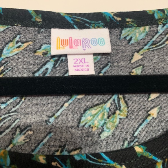 Lularoe Julia 3/4 Sleeve Arrow Print Sheath Dress - Picture 3 of 4